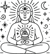 Person meditating