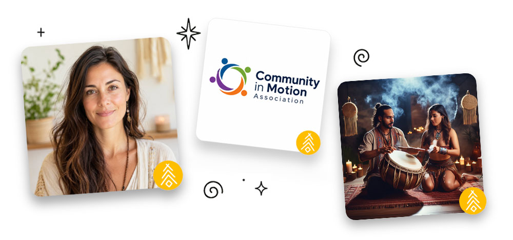 Professional profiles with square avatars and professional badges